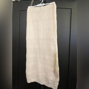 Beige Knit Skirt